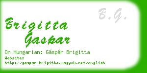 brigitta gaspar business card